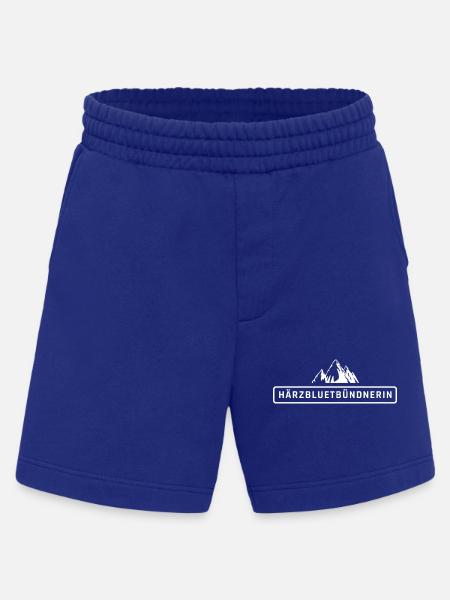 Härzbluetbündnerin Stolze Bündnerin Graubünden - Heavyweight Shorts - made by SPREAD  - Iconic Blue