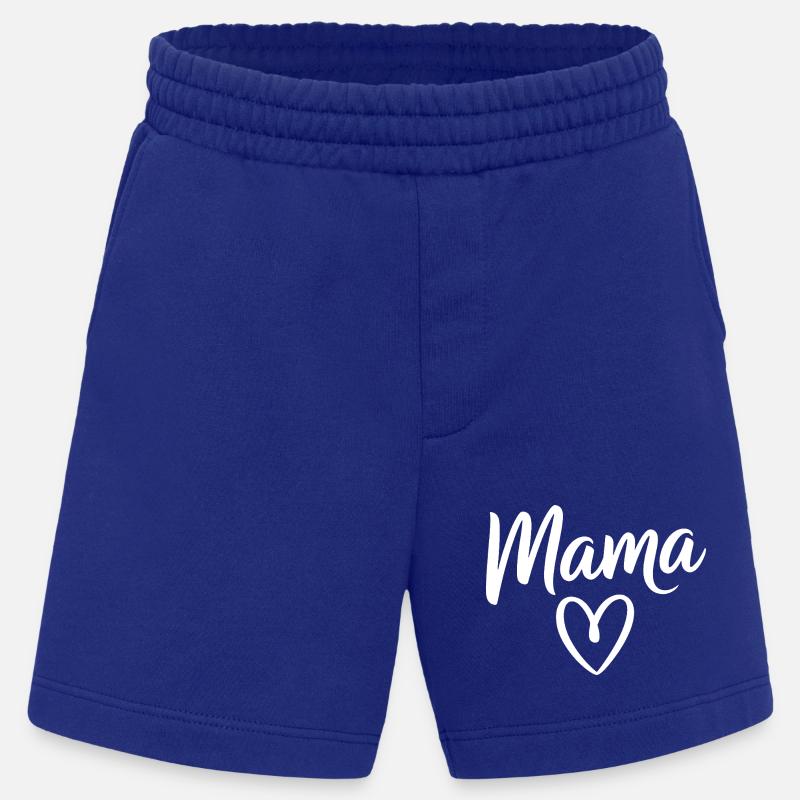 Mama Heart Skripttypografie - Heavyweight Shorts - made by SPREAD - Iconic Blue