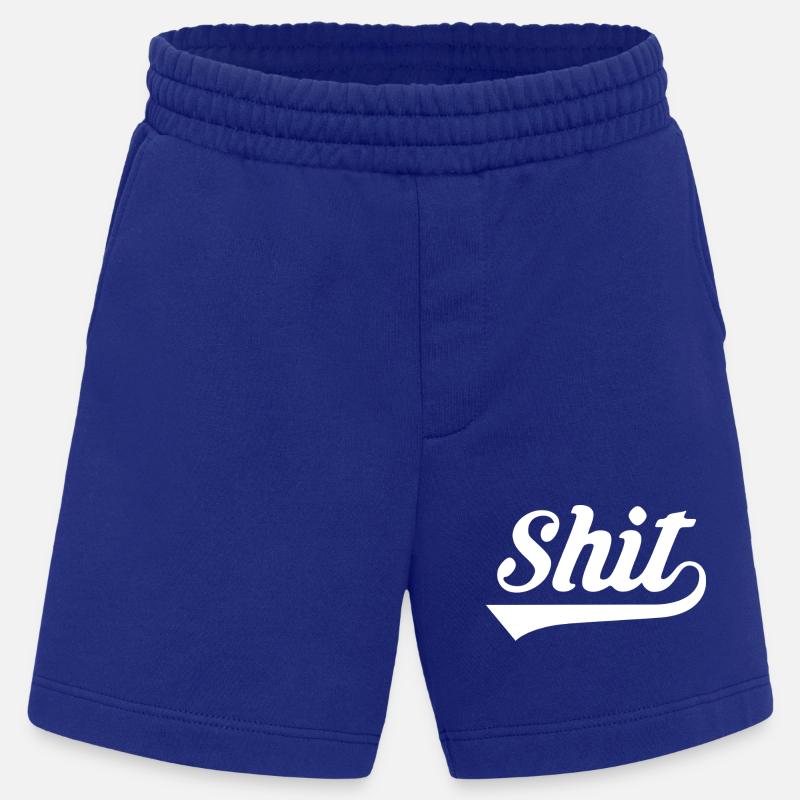 Shit Retro Script - Heavyweight Shorts - made by SPREAD  - Iconic Blue