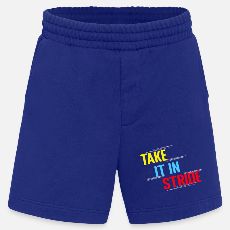 Running Run Take It In Stride Marathon Runner - Heavyweight Shorts - made by SPREAD  - Iconic Blue