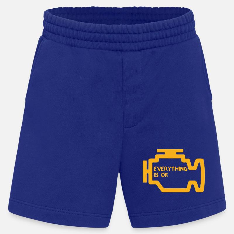 Check Engine Light - Heavyweight Shorts - made by SPREAD  - Iconic Blue