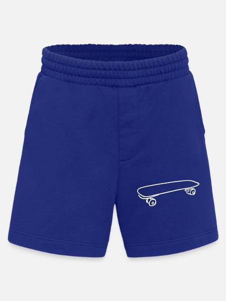 Skateboard Sketch - Heavyweight Shorts - made by SPREAD  - Iconic Blue