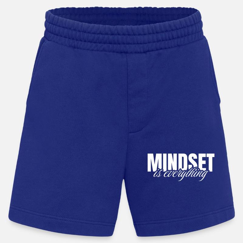 Mindset is everything - Short bio épais fabriqué en UE - Iconic Blue
