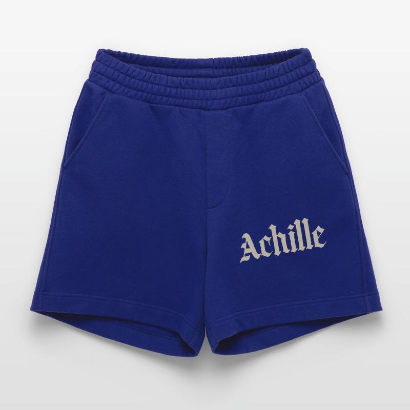 Achille Gothic script Heavyweight Shorts - made by SPREAD 