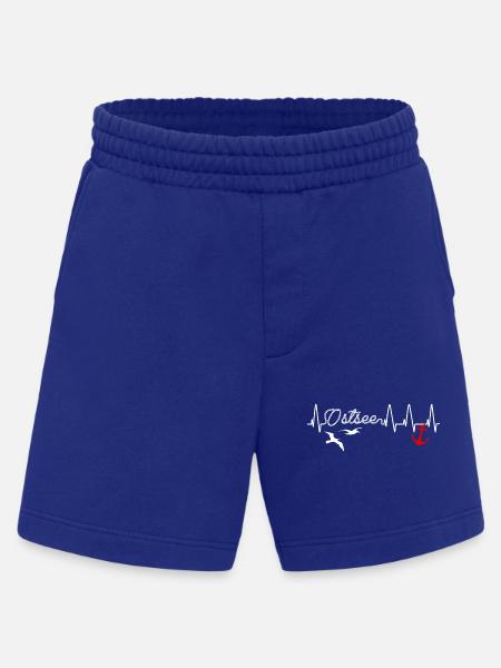 Ostsee Liebe Herzschlag Heartbeat Anker - Heavyweight Shorts - made by SPREAD - Iconic Blue