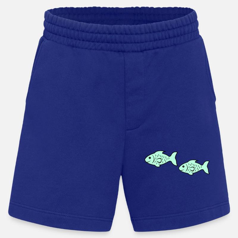 fish2 - Heavyweight Shorts - made by SPREAD  - Iconic Blue