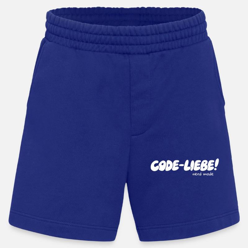 Code-Liebe – Mode Nerd Activé - Short bio épais fabriqué en UE - Iconic Blue