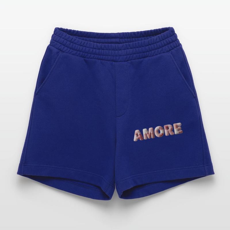 Amore Plush Stitch Patchwork Gift Heavyweight Shorts - made by SPREAD 