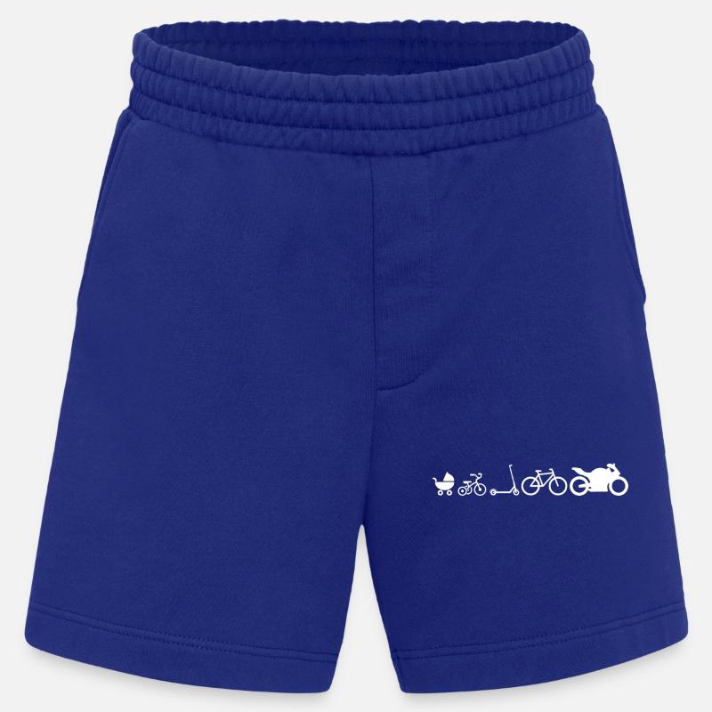 Motorad Evolution Development Funny - Heavyweight Shorts - made by SPREAD - Iconic Blue