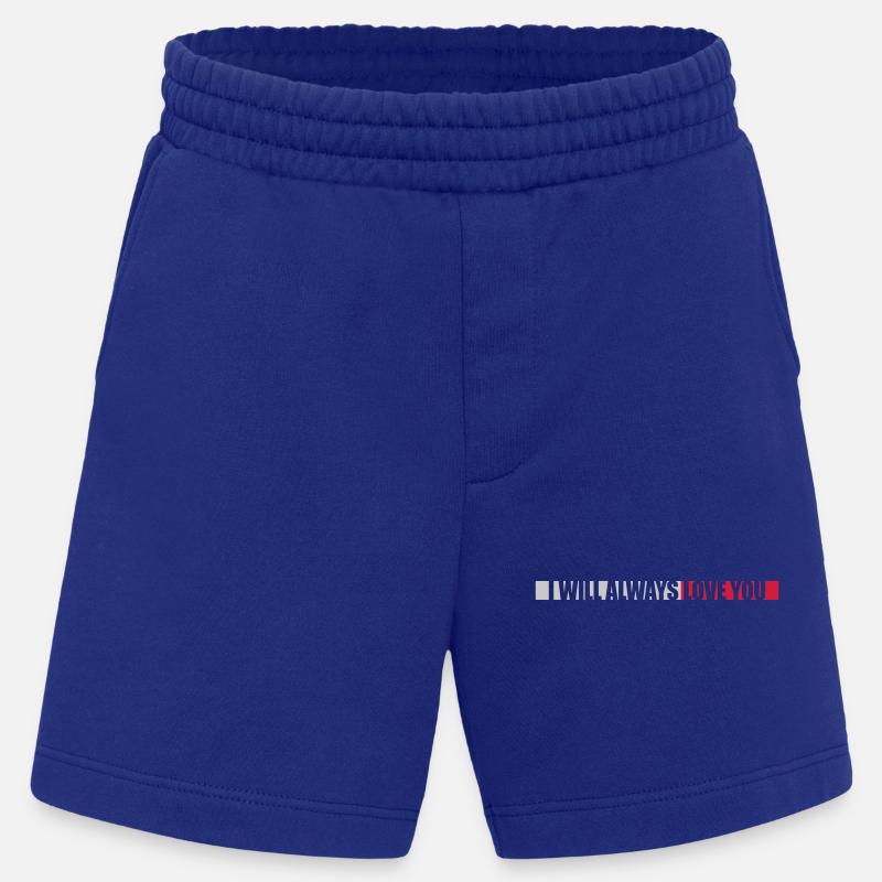 I will always love - Heavyweight Shorts - made by SPREAD  - Iconic Blue