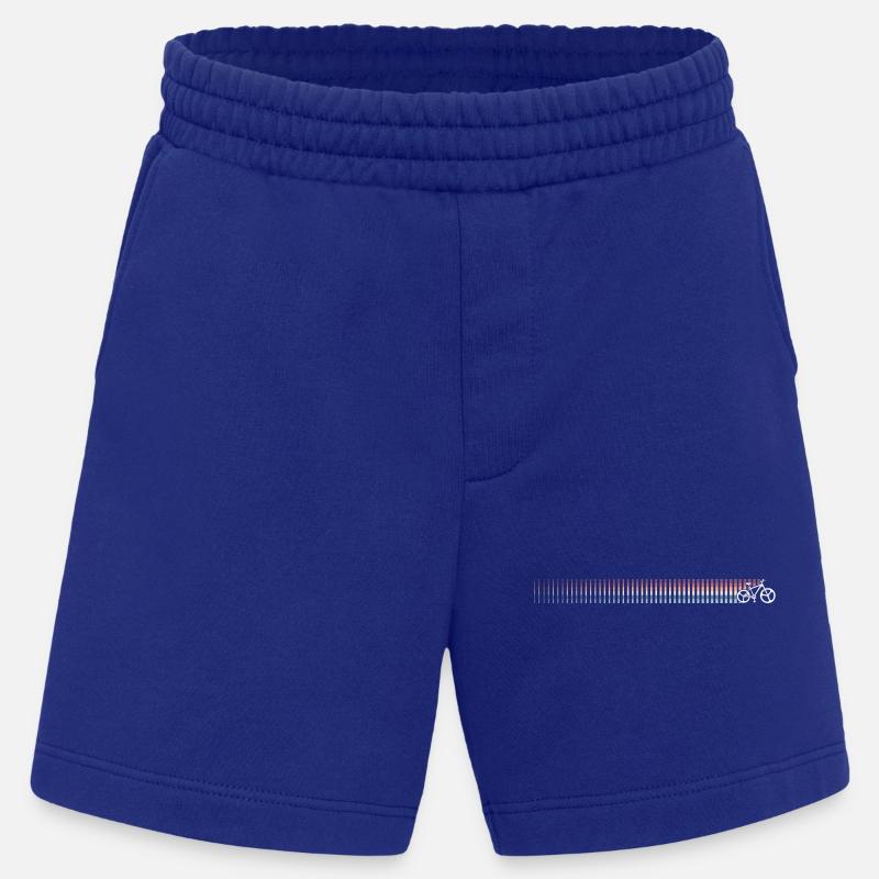 Gradient Barcode Sunset - Heavyweight Shorts - made by SPREAD  - Iconic Blue