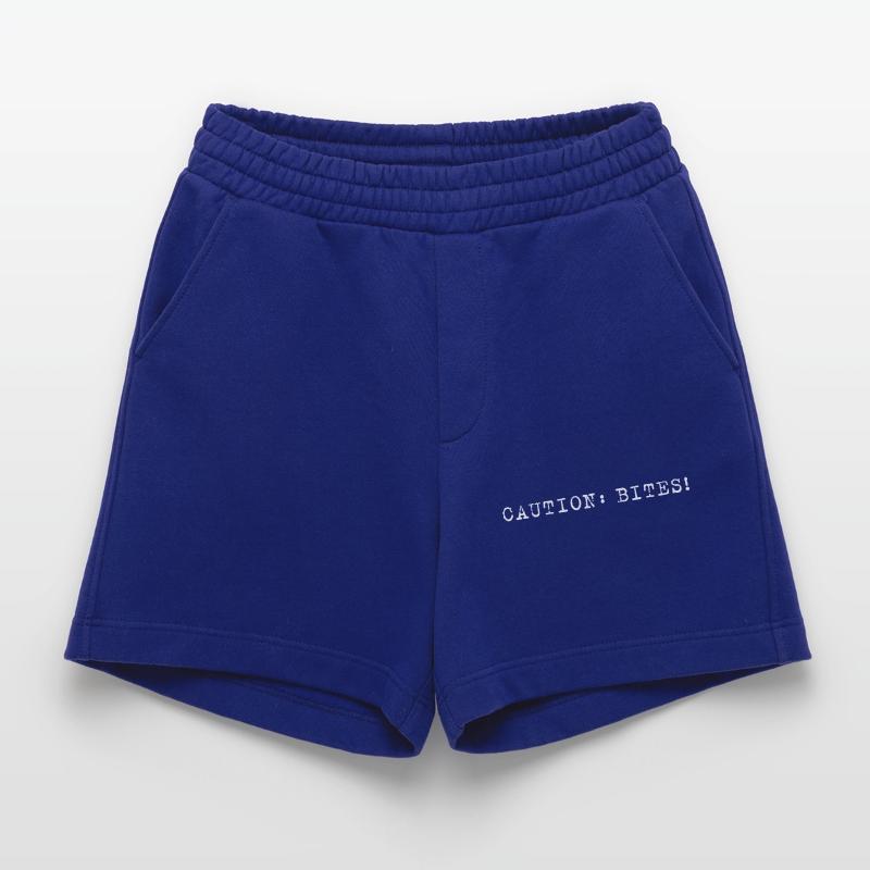 Caution: Bites! – Minimalist statement Heavyweight Shorts - made by SPREAD 