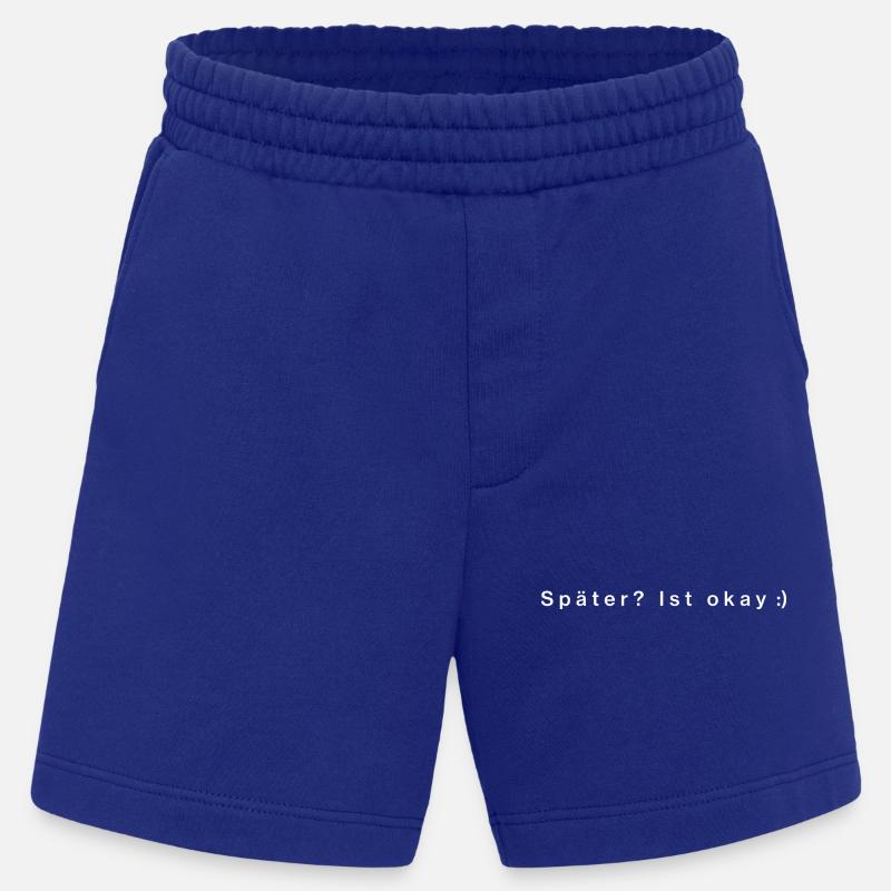 Plus tard ? Ça va - Short bio épais fabriqué en UE - Iconic Blue
