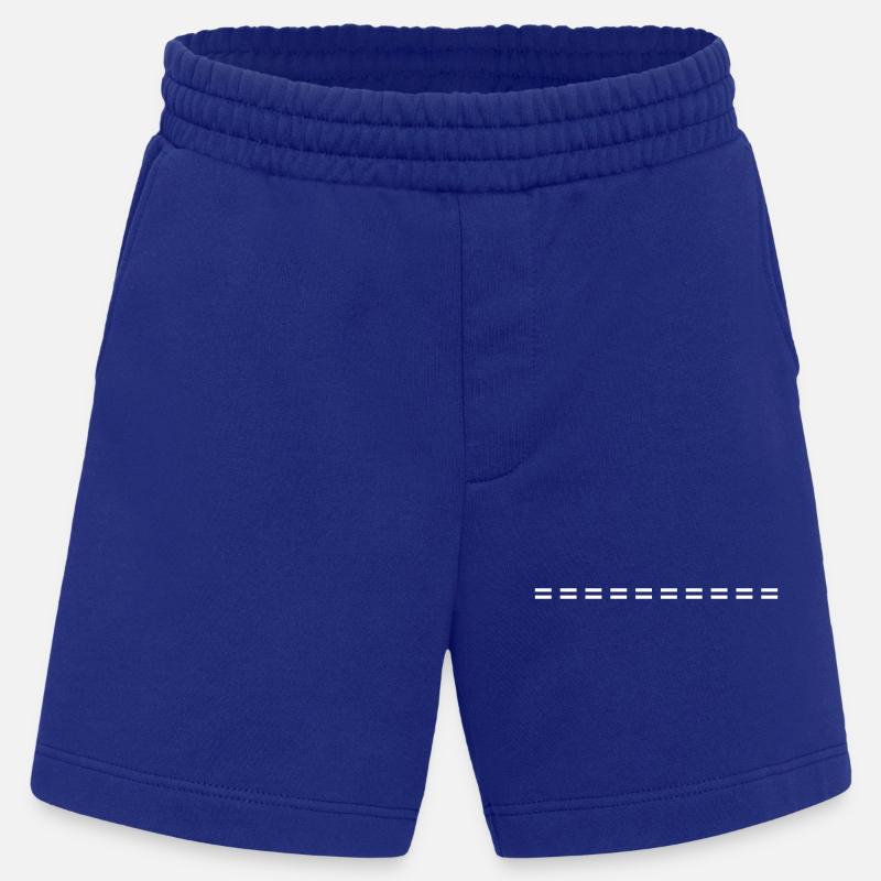 Line dashed symbol stroke - Heavyweight Shorts - made by SPREAD  - Iconic Blue