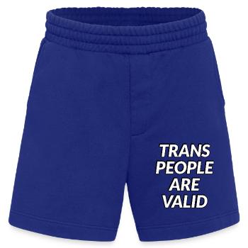 Trans-Personen sind gültig - Heavyweight Shorts - made by SPREAD  - Iconic Blue - Vorne