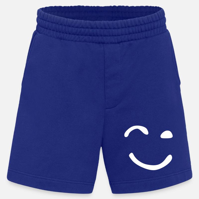 Das zwinkernde Gesicht - Heavyweight Shorts - made by SPREAD - Iconic Blue