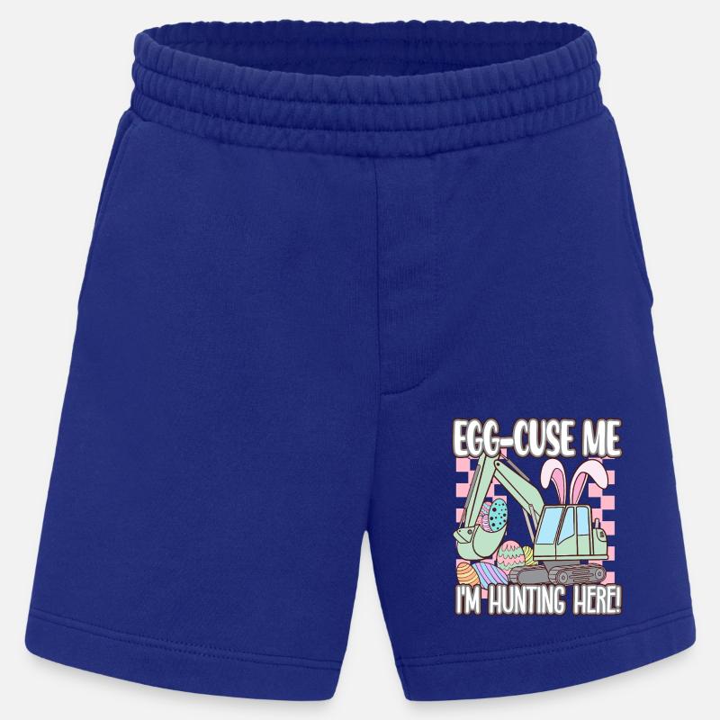 Egg cuse me Happy Easter - Heavyweight Shorts - made by SPREAD  - Iconic Blue