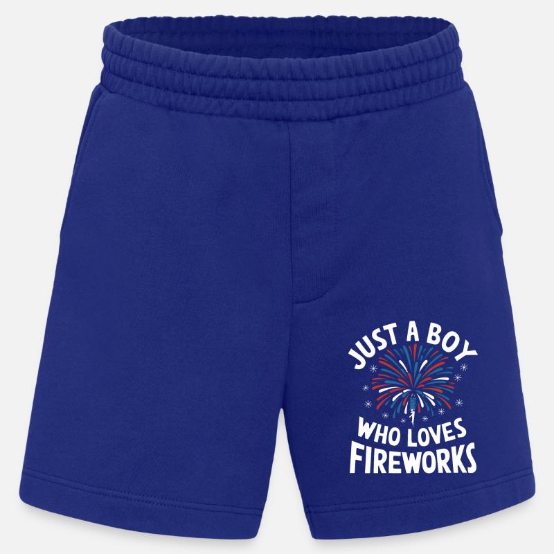 Pyrotechnics Fireworks Pyrotechnics - Heavyweight Shorts - made by SPREAD  - Iconic Blue