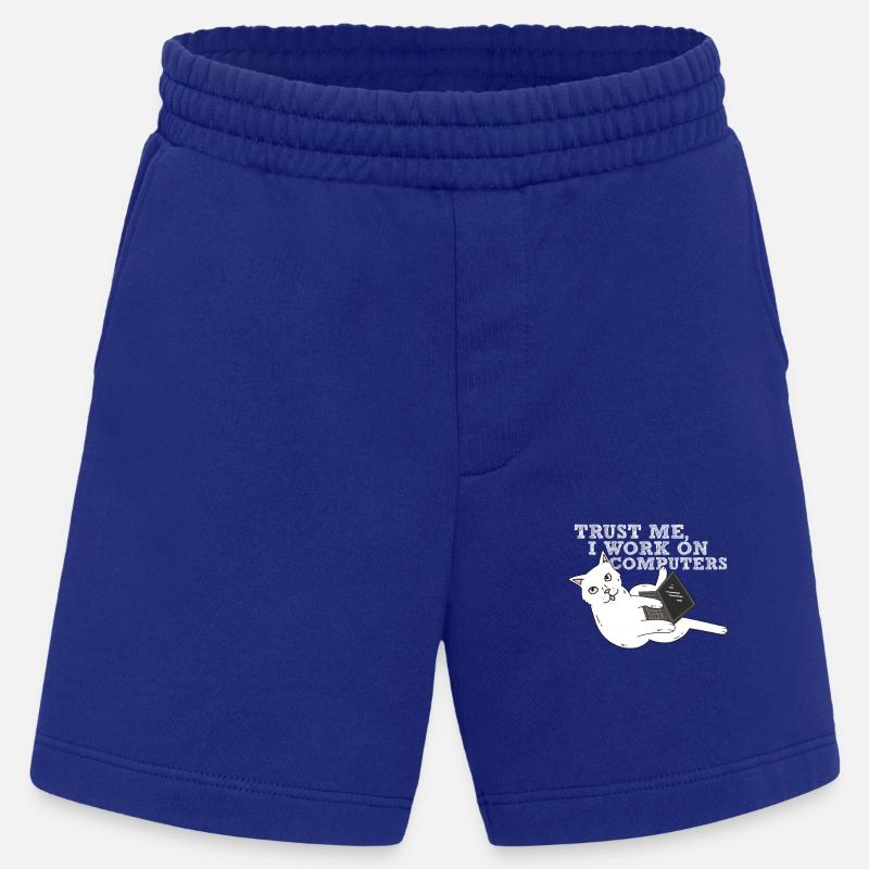 Computer Katze Programmierer - Heavyweight Shorts - made by SPREAD  - Iconic Blue