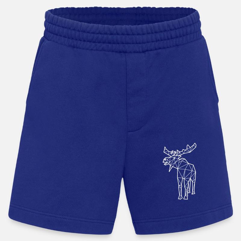 Elch Polygon - Heavyweight Shorts - made by SPREAD  - Iconic Blue