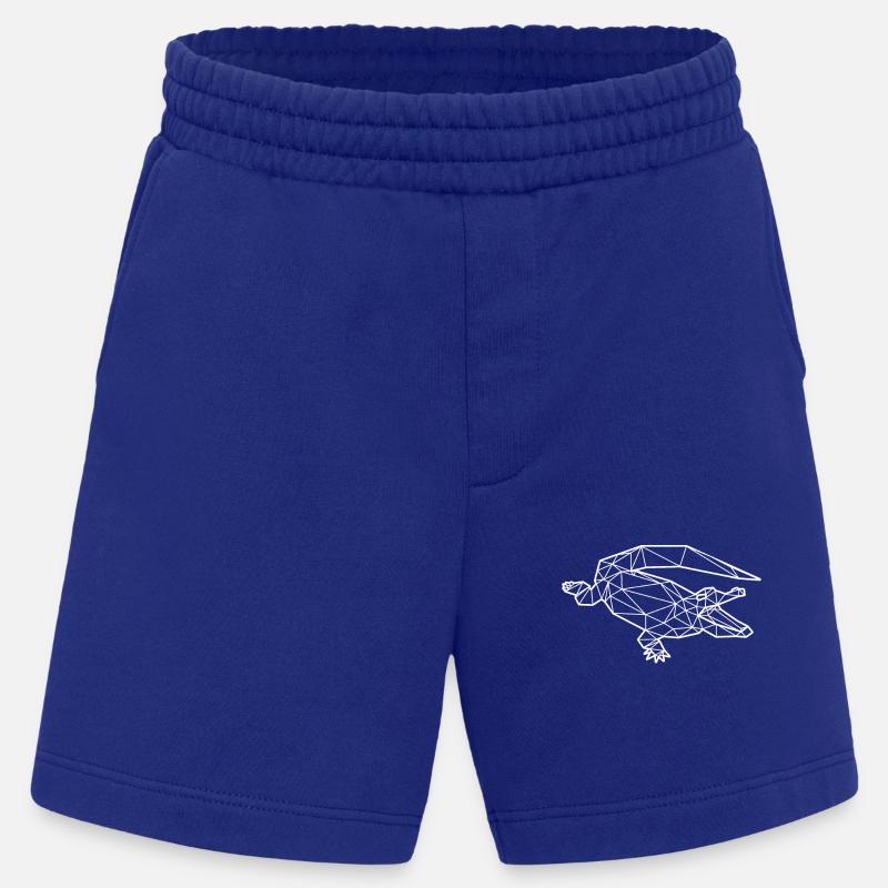 Polygone de crocodile - Short bio épais fabriqué en UE - Iconic Blue