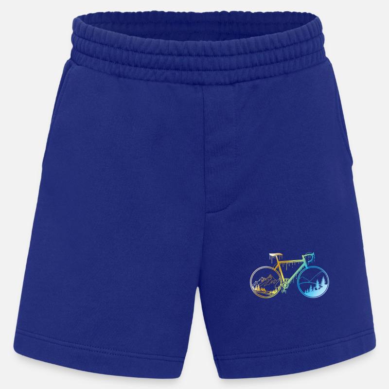 Conception de vélo de gravier - Short bio épais fabriqué en UE - Iconic Blue