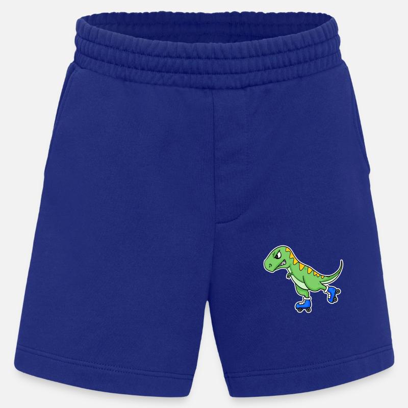 Inline Skating Dinosaurier - Heavyweight Shorts - made by SPREAD  - Iconic Blue