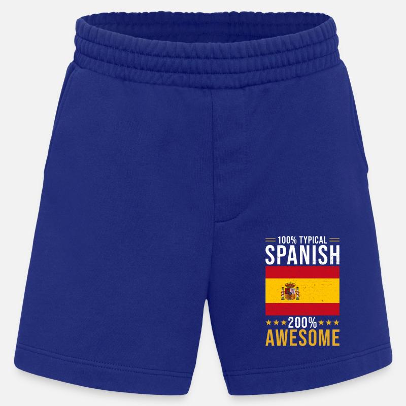Spanier Geschenk 100% Spanisch - Heavyweight Shorts - made by SPREAD  - Iconic Blue
