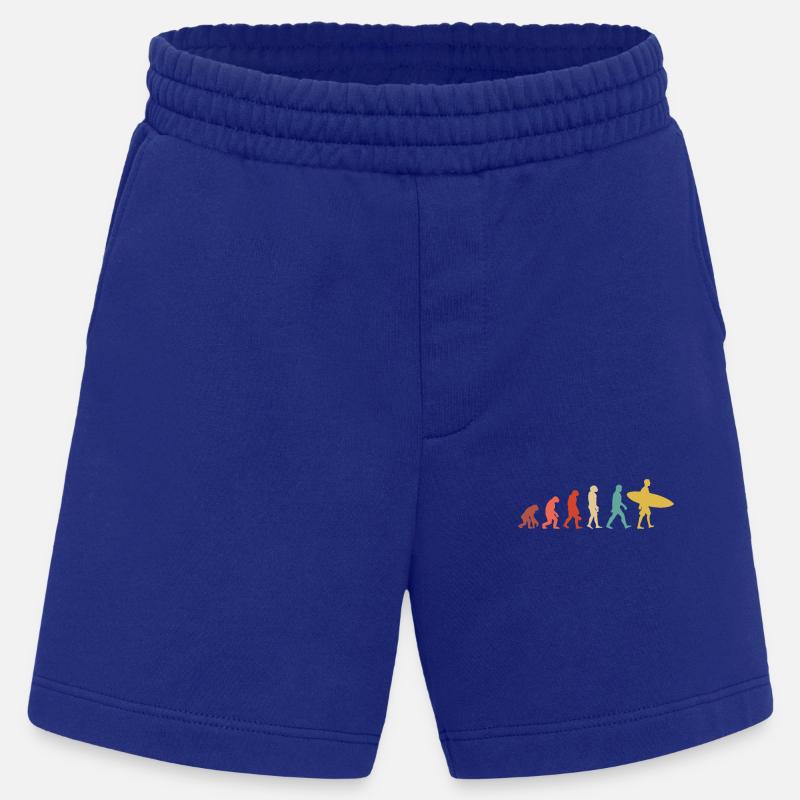 Evolution des Surfens - Heavyweight Shorts - made by SPREAD  - Iconic Blue
