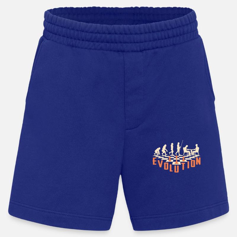 Die Evolution des Schachs - Heavyweight Shorts - made by SPREAD  - Iconic Blue