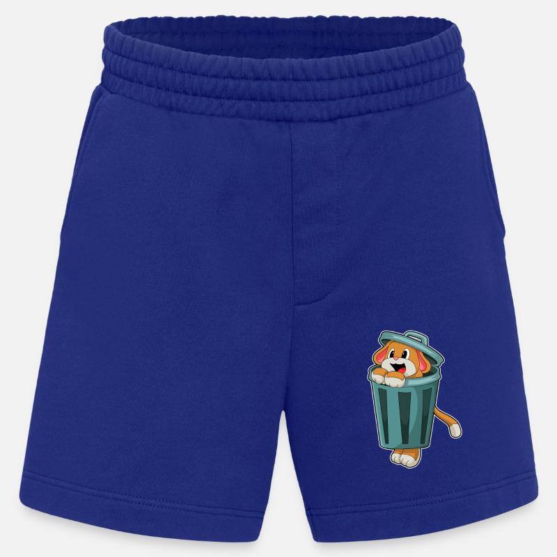 Hund mit Mülleimer - Heavyweight Shorts - made by SPREAD - Iconic Blue