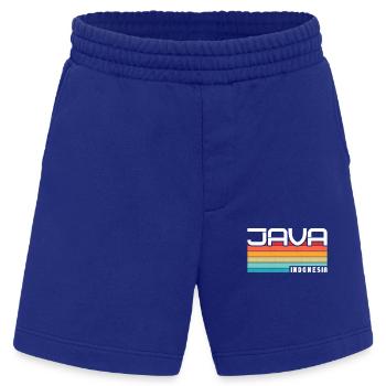Vintage Urlaub Reise Java Indonesien Asien - Heavyweight Shorts - made by SPREAD  - Iconic Blue - Vorne
