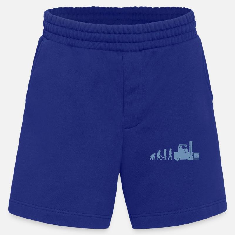 Evolution eines Staplerfahrer - Heavyweight Shorts - made by SPREAD  - Iconic Blue
