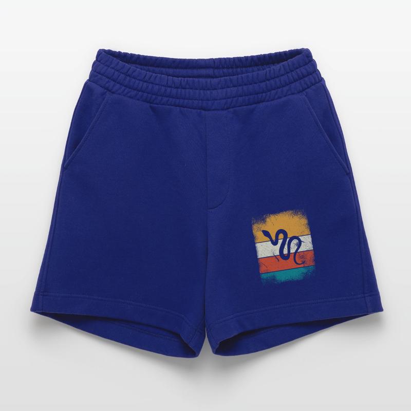 Snake Retro Reptile Python Idée cadeau Short bio épais fabriqué en UE