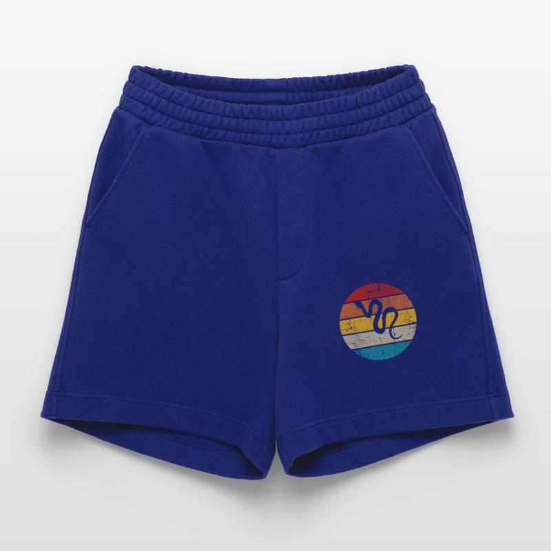 Snake Retro Reptile Python Idée cadeau Short bio épais fabriqué en UE