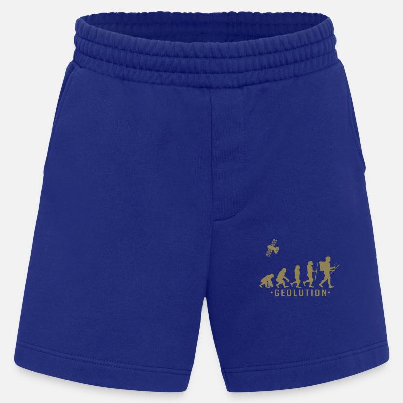 Geocaching evolution Shirt Geolution - Heavyweight Shorts - made by SPREAD  - Iconic Blue