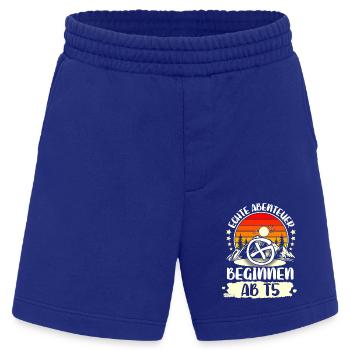 Geocaching Geocacher Geocache - Heavyweight Shorts - made by SPREAD  - Iconic Blue - Vorne