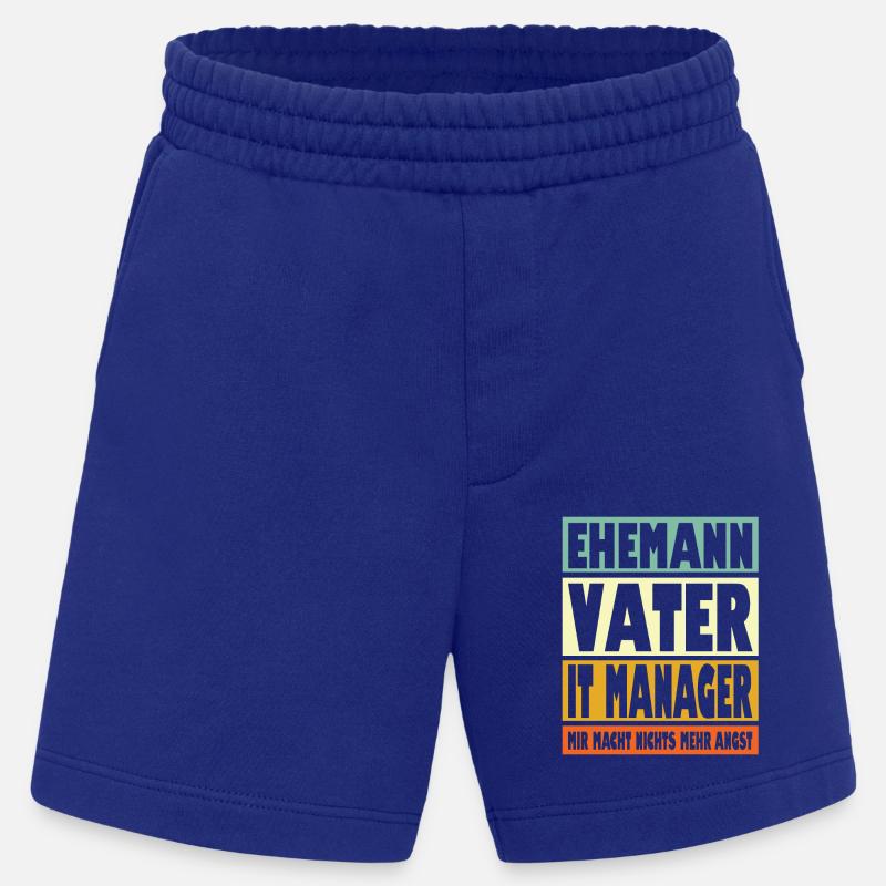 It Manager Vater Ehemann Held - Heavyweight Shorts - made by SPREAD  - Iconic Blue