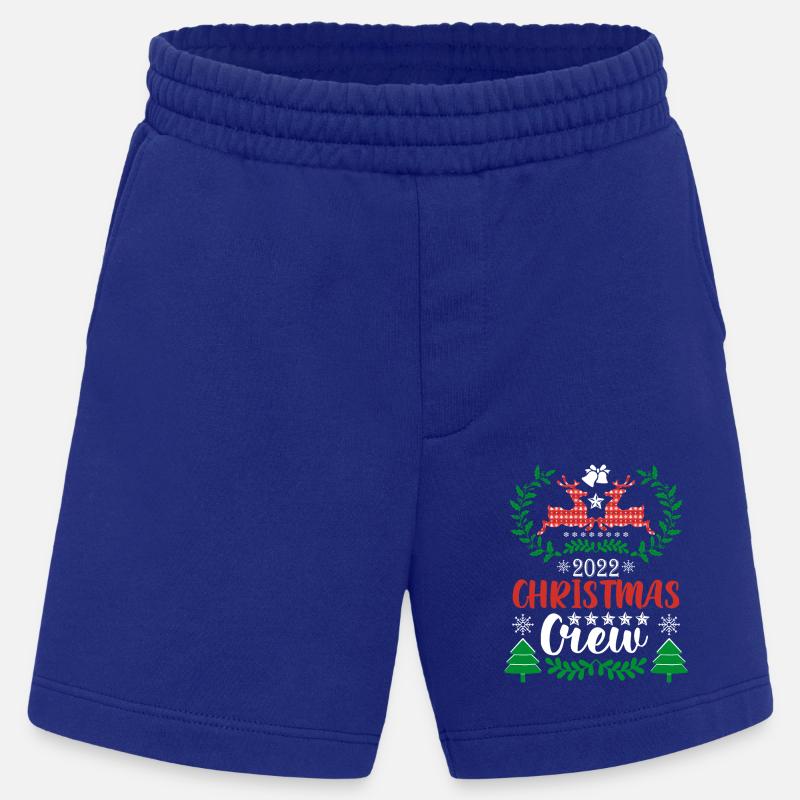 Pull de Noël de renne - Short bio épais fabriqué en UE - Iconic Blue