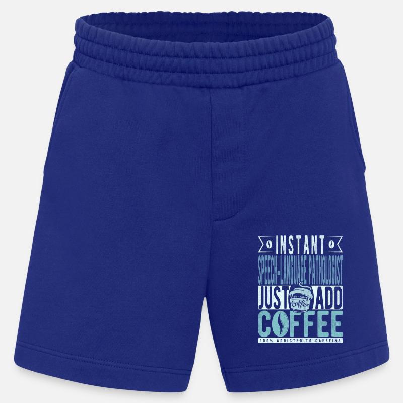 Language pathologist coffee saying - Heavyweight Shorts - made by SPREAD - Iconic Blue