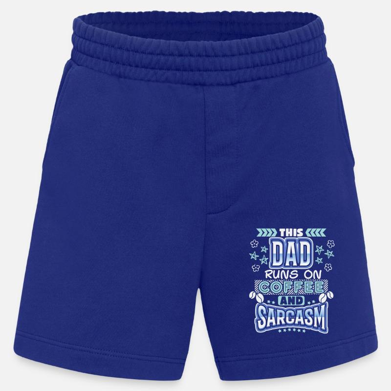 Daddy, daddy-daddy coffee, sarcasm saying - Heavyweight Shorts - made by SPREAD - Iconic Blue