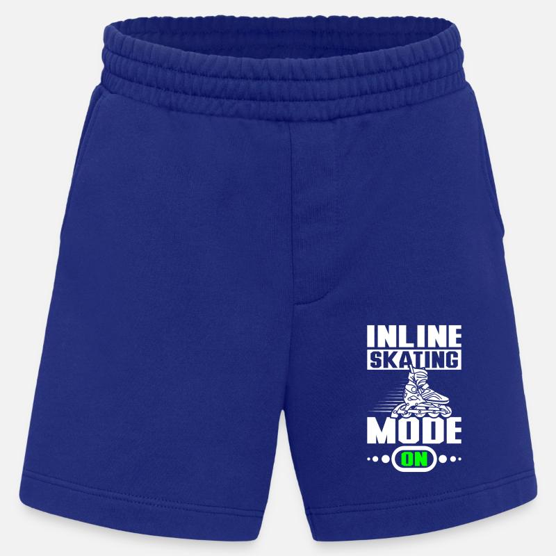 Inline skating mode on - Heavyweight Shorts - made by SPREAD - Iconic Blue