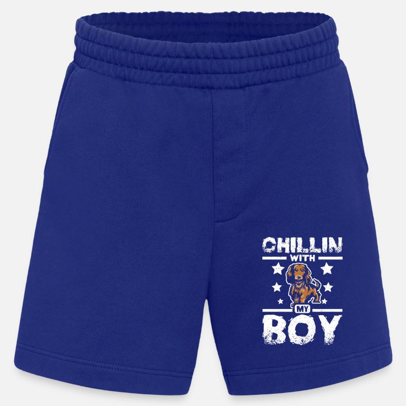 chillin avec mon teckel garçon - Short bio épais fabriqué en UE - Iconic Blue
