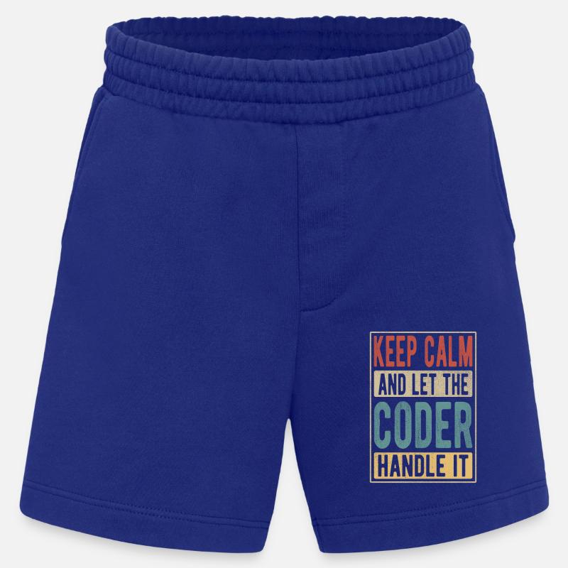 Coder Retro Cadeau - Short bio épais fabriqué en UE - Iconic Blue