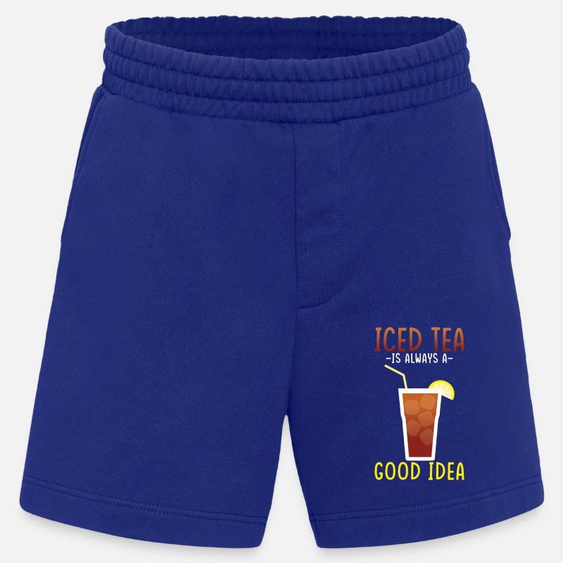 Eistee-getränkedesign Ruhe Bewahren Und Eistee - Heavyweight Shorts - made by SPREAD - Iconic Blue