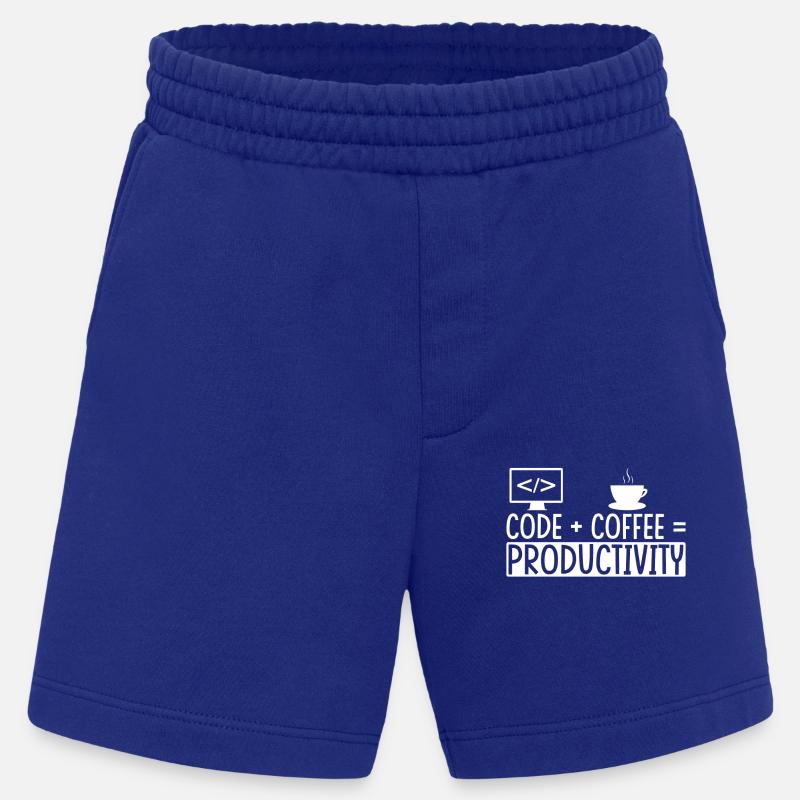 Coder Kaffee Geschenk - Heavyweight Shorts - made by SPREAD  - Iconic Blue