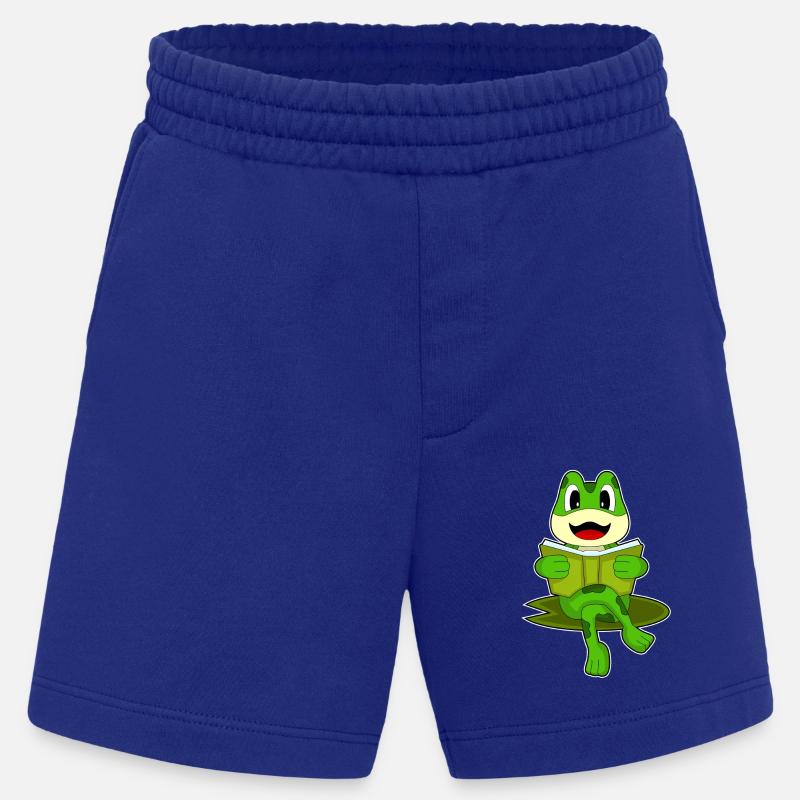 Frosch Nerd Buch - Heavyweight Shorts - made by SPREAD - Iconic Blue