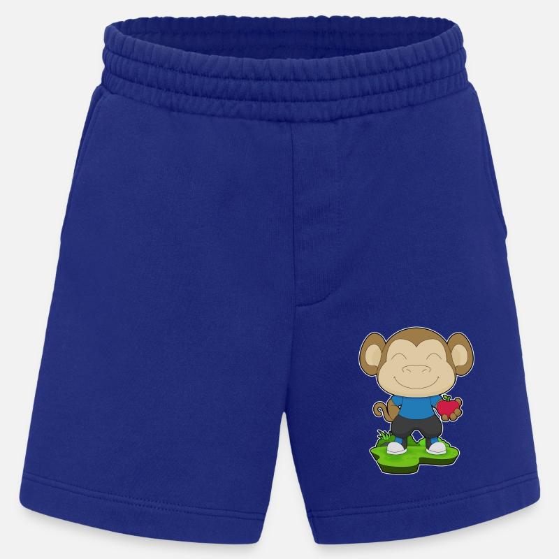 Monkey Apple Fruit - Heavyweight Shorts - made by SPREAD  - Iconic Blue