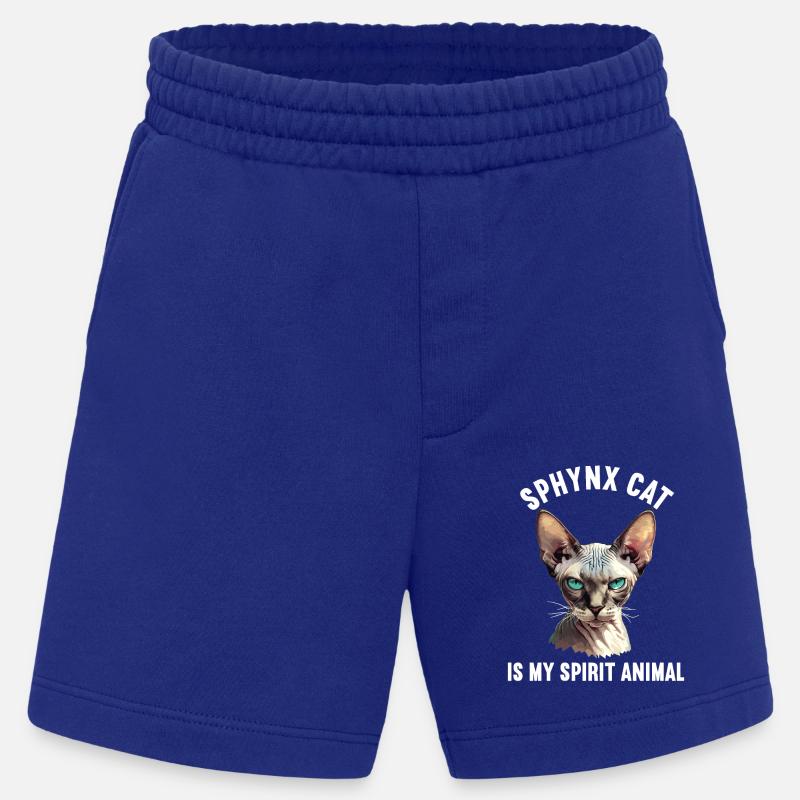 Sphynx Kitten Sphynx Cat - Heavyweight Shorts - made by SPREAD  - Iconic Blue