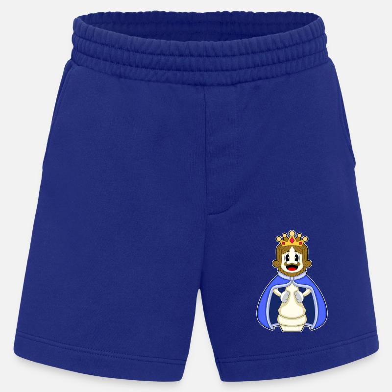 Pièce d’échecs Roi Échecs - Short bio épais fabriqué en UE - Iconic Blue